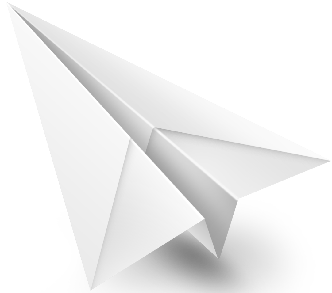 White paper airplane